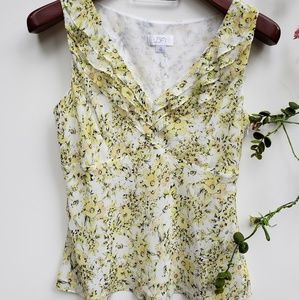 NWOT - LOFT 🌻Sleeveless Blouse  V Neck - 10